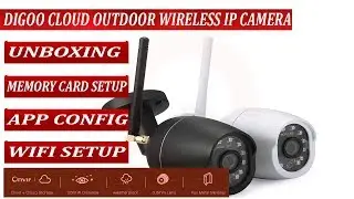 Digoo Cloud Storage WIFI Security IP Camera Unboxing, Memory Card and WFI Installation