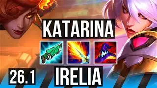KATARINA vs IRELIA (MID) | Good KDA: 21/1/13, 47K damage | EUW Diamond | 26.1