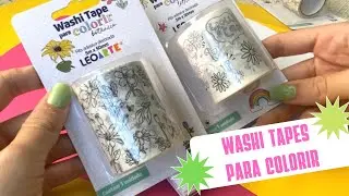 WASHI TAPE PARA COLORIR LEONORA | SCHUSTER PAPELARIA #washitape #papelaria #studygrambr #studygram