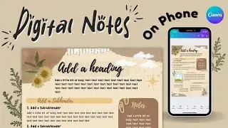 How to Make Digital Notes on Phone  [FREE TEMPLATE & NO PASSWORD]