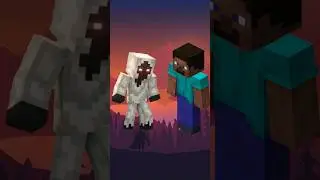 Minecraft entity 303 vs steve #minecraft #herobrine #entity303