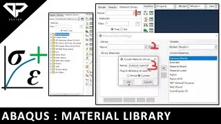 Abaqus Tutorial : How to create Material Library in Abaqus | Materials | Abaqus CAE | DP DESIGN