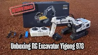 Unboxing RC Excavator Yigong 978 11 Channel 