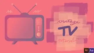 Animated Gradient Vintage TV 🌟 Illustrator & After Effects workflow tutorial