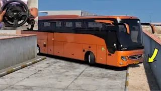 Smooth Bus Drive Through Lebanon & Iraq - Euro Truck Simulator 2 | Thrustmaster T300 RS GT Wheel