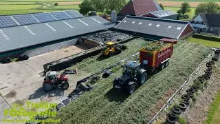 Lageveen Achlum | Gras inkuilen | Grass Collecting + Pit Work | Grasernte