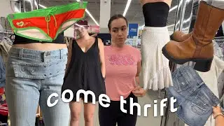 THRIFTING MY SUMMER PINTEREST BOARD / y2k bikinis, platform boots, baby tees + more!