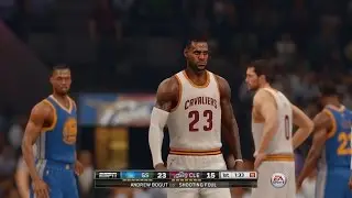 NBA LIVE 16 Full Quarter Gameplay - 2015 Finals Rematch Cavaliers vs Warriors [1080p 60fps]