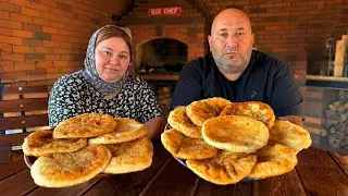Мясная лепешка на Дровах | Традиционный Деревенский Рецепт