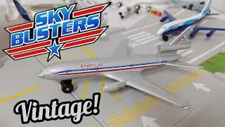 Винтажный самолёт Matchbox Sky Busters | Классический самолёт DC-10 American Airlines 1987 года