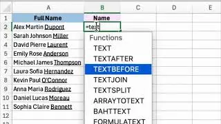 TextSplit, textbefor and textafter  Function ! #Excel #ExcelTips #ExcelTutorial #TextAfter