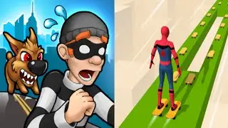 Robbery Bob vs Skater Stacker Gameplay Android,ios Part 13