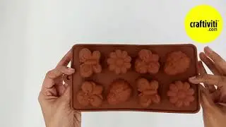 Craftiviti Bugs & Flower Soap Mold 15g &ndash; 8 Bars