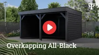Douglas overkapping All-Black - Tuinspecialist.nl
