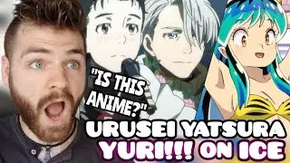 FINALLY Reacting to URUSEI YATSURA x Yuri!!! on ICE Openings | New Anime Fan!
