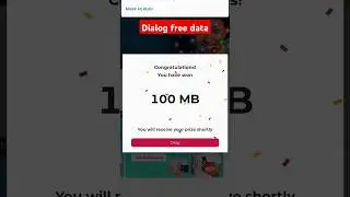 Dialog free data #trending #shorts #sl #freedata