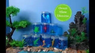 Ocean Animals Slime Small World Diorama - Learn Animal Names