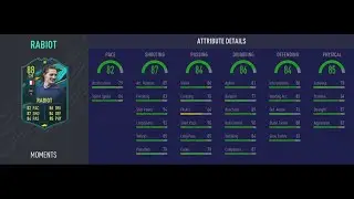 NEW 88 MOMENTS RABIOT SBC FIRST GLANCE REVIEW! CRAZY CHEMISTRY LINKS! IS MOMENTS RABIOT SBC WORTH IT