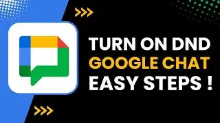 How to Turn On DND on Google Chat !