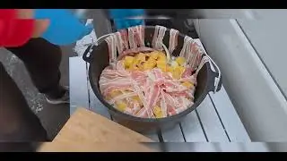 Schichtfleisch vom Schweinekamm