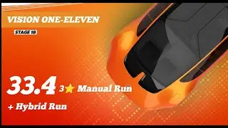 Asphalt  Unite &bull; Mercedes Benz Vision One eleven &bull; Stage 18 &bull; 3⭐ Manual Run &bull;  Hybrid Run 6⭐ ref.