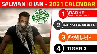 Salman Khan UPCOMING MOVIES with Release Dates | in 2021 | Tiger 3 | Kabhi Eid Kabhi Diwali | Radhe