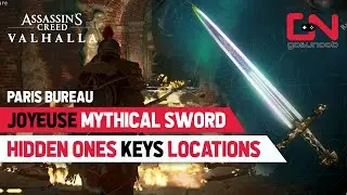 AC Valhalla NEW Mythical Sword JOYEUSE - Hidden Ones Key Locations Paris Bureau