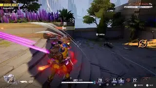 Marvel Rivals attacking the enemy in the spawn