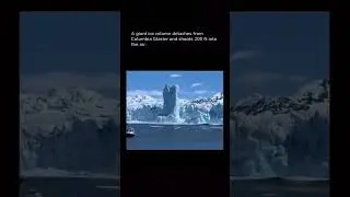 A giant ice column detaches #gaint #ice #column