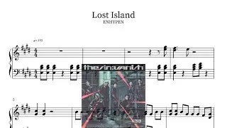 ENHYPEN(엔하이픈) - Lost Island Piano Sheet(鋼琴譜피아노 악보)