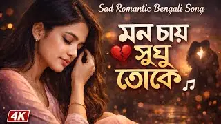 মন চায় শুধু তোকে | Sad Romantic Bengali Song | Female  Voice | Lyrics Video 💔🎵