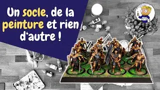 Socle rapide et économique : UNIQUEMENT DE LA PEINTURE - apprendre la peinture sur figurine