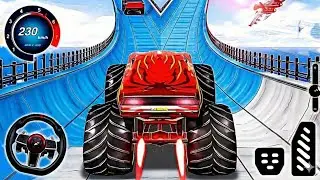 Monster Truck Ramp Jump 😱 | 230 Km/h Speed | Impossible Track Game Android gameplay 
