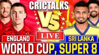 🔴 ENG vs SL Cricket Live Match Today, T20 World Cup 2026 England v Sri Lanka Score Commentary