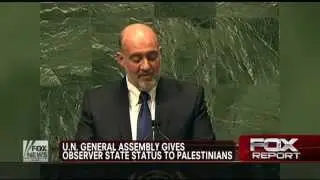 Israel : United Nations votes in favor of nonmember observer state for Palestinians (Nov 29, 2012)