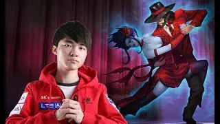 SKT Faker as Twisted Fate vs Kassadin mid S7 Ranked gameplay