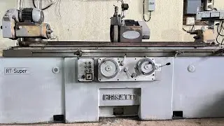 Cylindrical grinding machine working