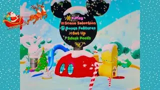 Mickey Mouse Clubhouse MICKEY SAVES SANTA AND OTHER MOUSEKETALES DVD Menu Walkthrough.