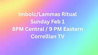 Imbolc/Lammas Ritual