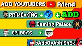 How To Add Youtubers | How To Add Gamanzo King | Pancaz | How To Add Youtubers In Mini Militia