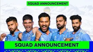 INDIAN TEAM SQUAD ANNOUNCED FOR T20 WC 2026