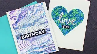 Double Stenciling (Nuvo Glimmer Paste)