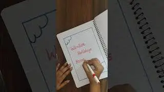 Winter holiday homework copy || Holiday homework page decoration || Winter Holiday Homework design