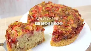 BOLO CASEIRO DE MORANGO SUPER FOFINHO - #466 - Receitas da Mussinha