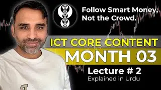 ICT Core Content Month 03 - Lecture 2 | Institutional Order Flow | Urdu
