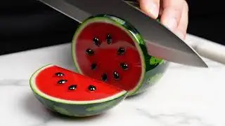 Watermelon cutting ASMR video #trendingshorts #viralshorts #viral