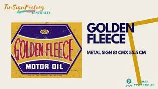 A Golden Fleece Metal Signs