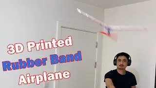 Rubber Band Airplane v2 Second Attempt: Glides but doesn't fly!