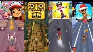 Subway Surfers 🆚 Temple Run 🆚 Simmba Skateboard Rush 🆚 Little Singham | Ultimate Runner Battle
