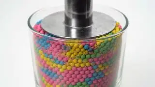 Mini kinetic sand balls crushing ASMR